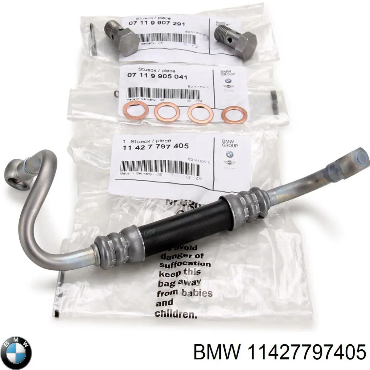 Трубка/шланг подачі масла до турбіни BMW 11427797405 ціна, від 21.03 USD