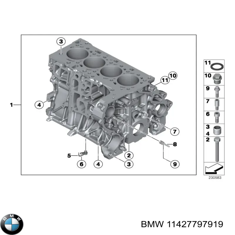 Масляний фільтр двигуна BMW 11427797919 ціна, від 34.12 USD