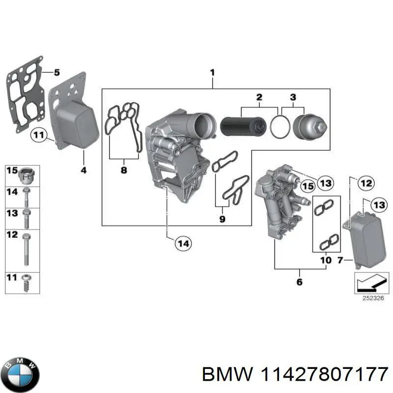 Фільтр масляний BMW 11427807177