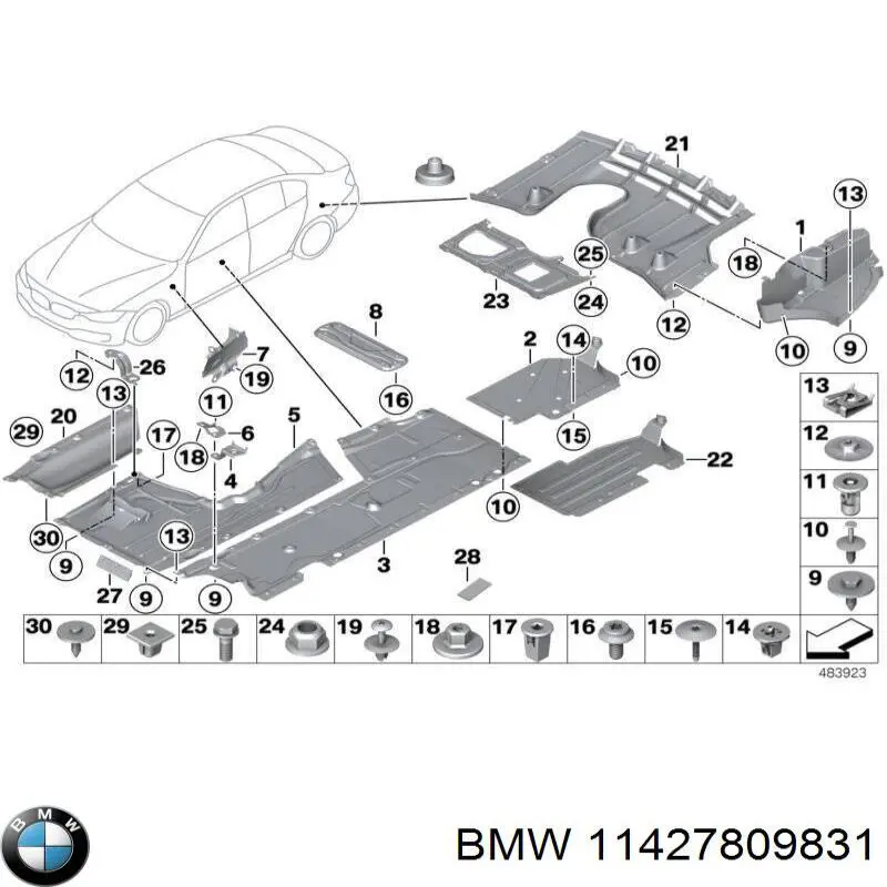 Прокладка адаптера маслянного фільтра 11427809831 BMW