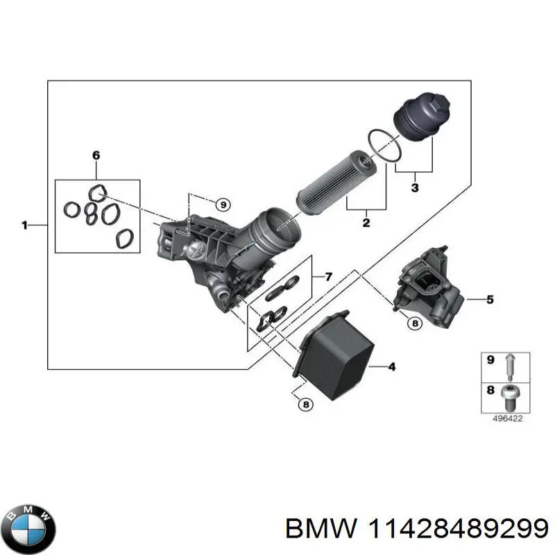 Кожух термостата BMW 11428489299 ціна, від 354.10 USD