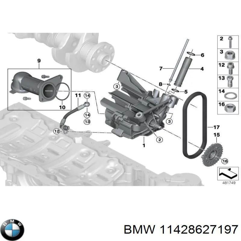 Болт BMW 11428627197 ціна, від 2.78 USD
