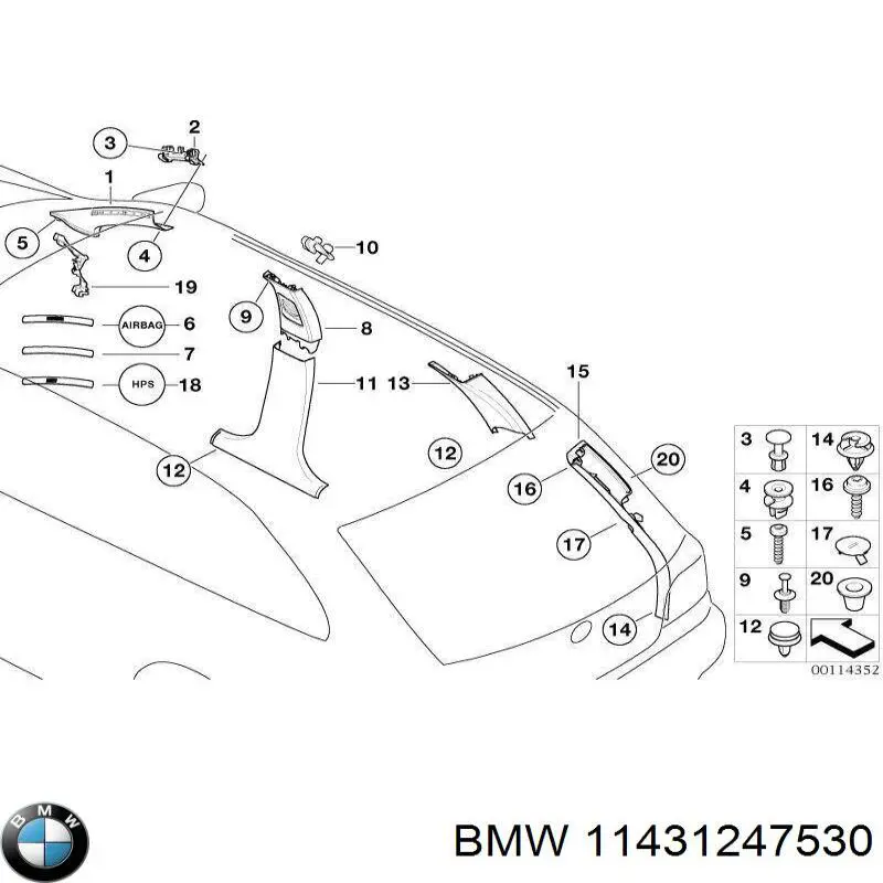 Щуп-індикатор рівня масла в двигуні BMW 11431247530 ціна, від 21.54 USD