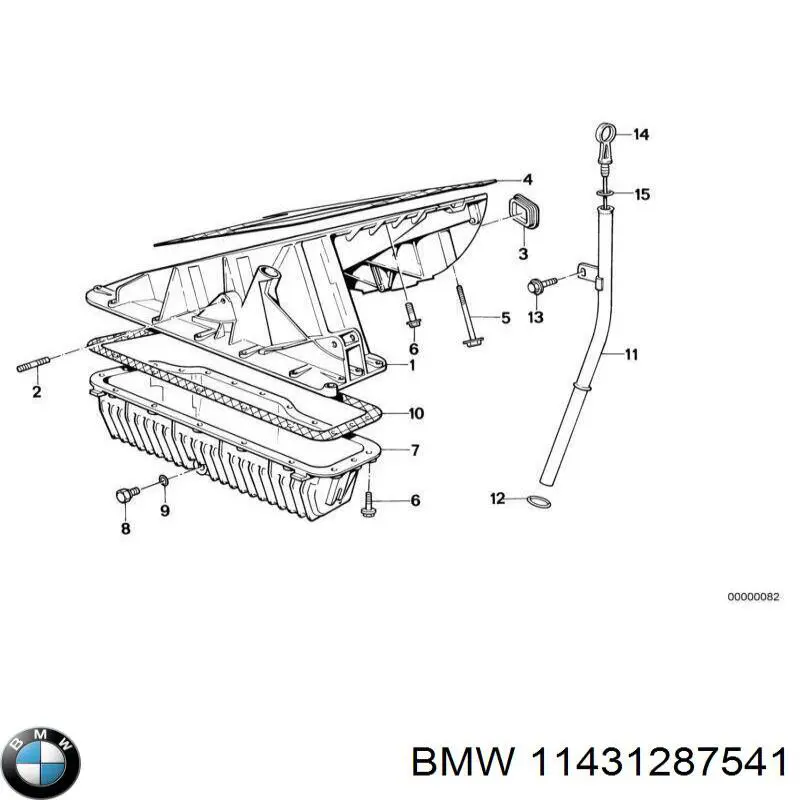 Купити 11431287541 BMW Кільце ущільнювача олійного щупа