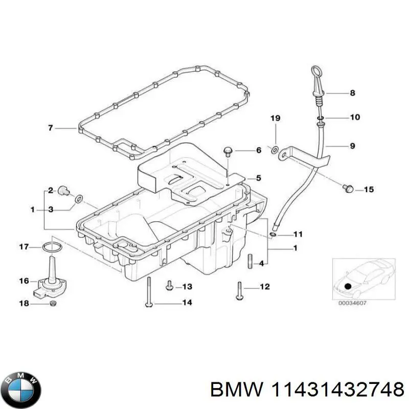  BMW 11431432748 ціна, від 12.67 USD