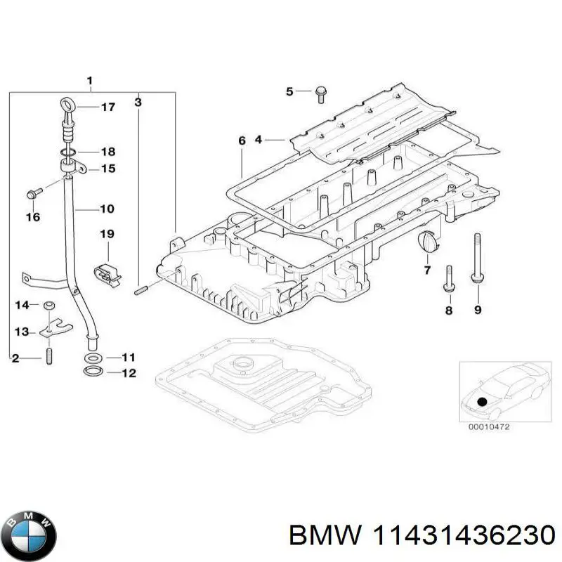 Покажчик рівня масла на BMW 7  E38
