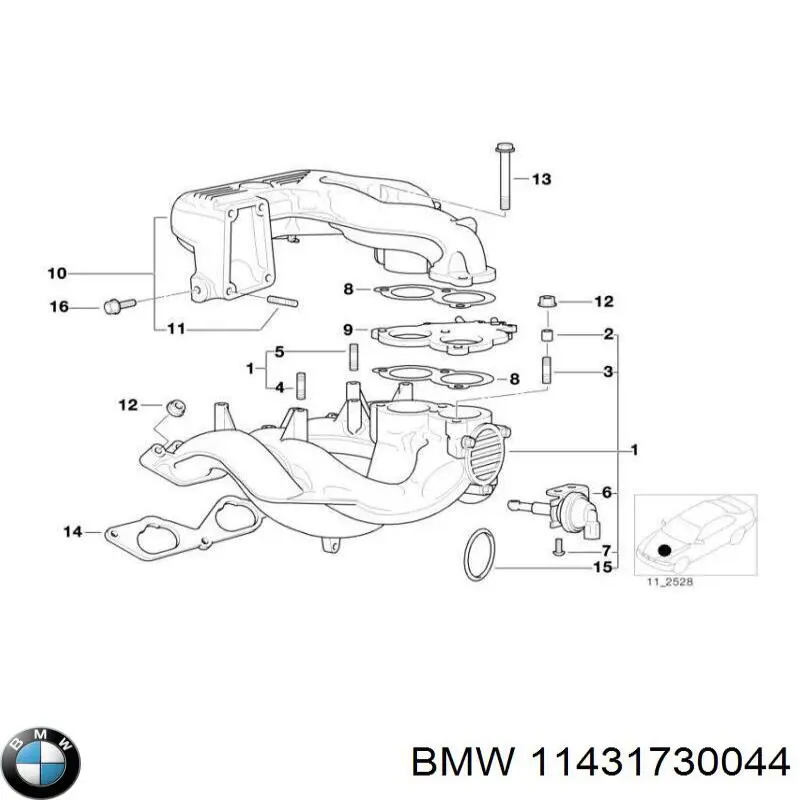 Купити 11431730044 BMW 