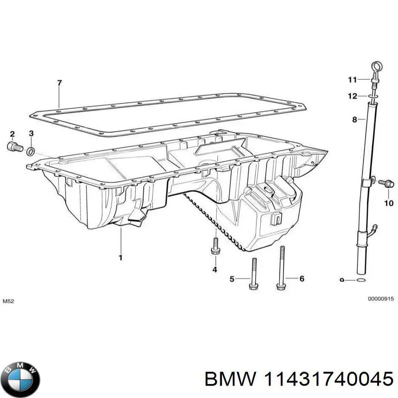 Купити 11431740045 BMW Сальник масляного насоса двигуна