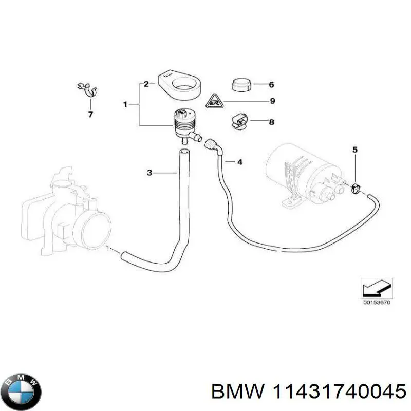 11431740045 BMW сальник масляного насоса двигуна