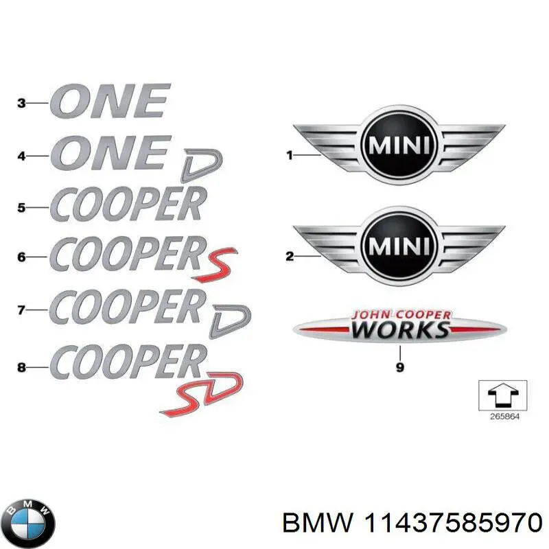 11437585970 BMW щуп-індикатор рівня масла в двигуні