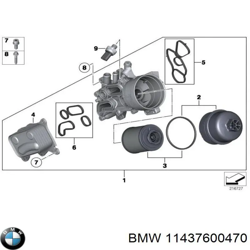  Щуп-індикатор рівня масла в двигуні BMW 1 