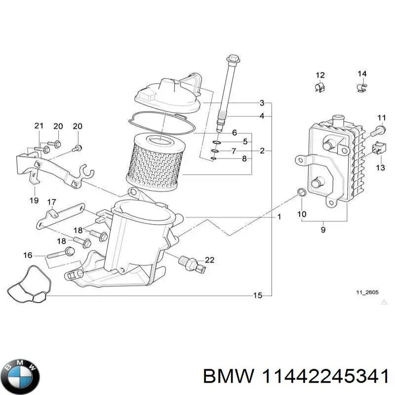  BMW 11442245341 ціна, від 15.26 USD