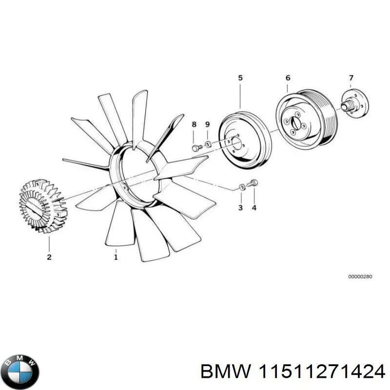Шків водяної помпи BMW 11511271424 ціна, від 9.94 USD