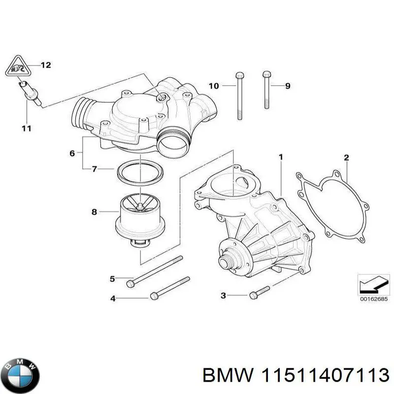 Купити 11511407113 BMW Насос охолоджуючої рідини