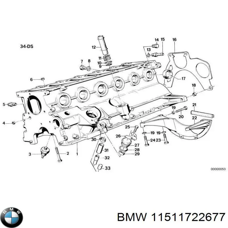 Прокладка водяної помпи на BMW 5 (E28)
