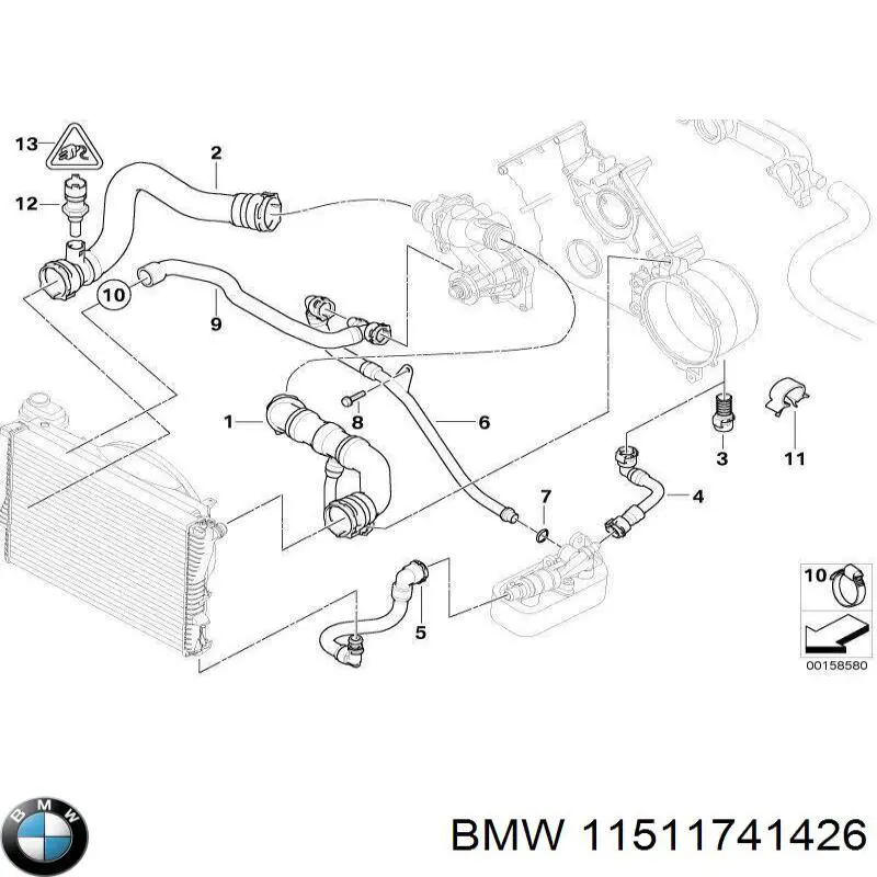 Купити 11511741426 BMW 