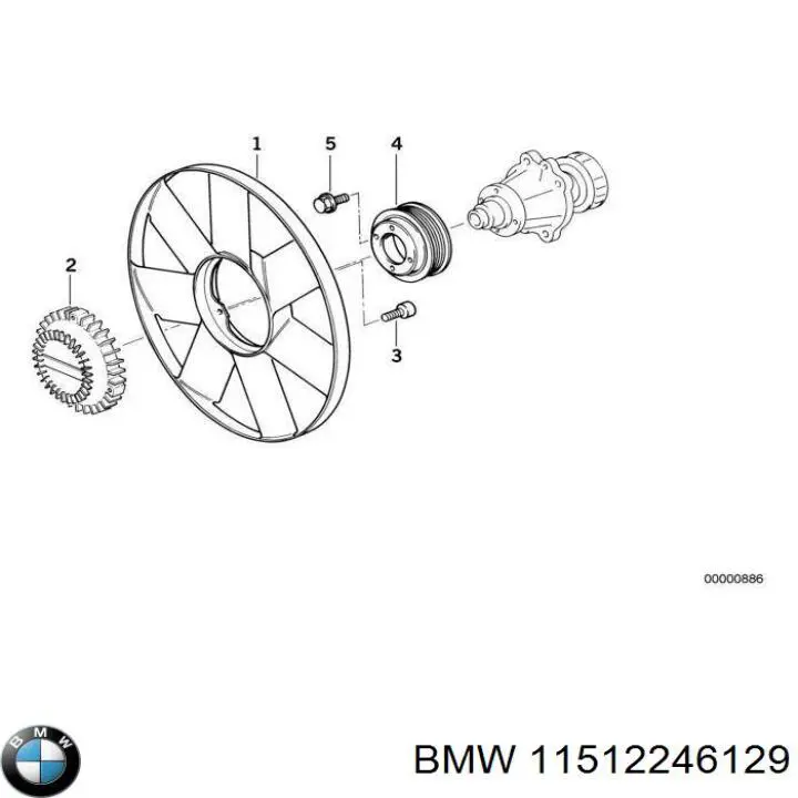 Шків водяної помпи BMW 2243682 ціна, від 8.87 USD