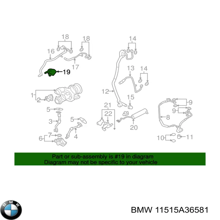 Помпа водяна (насос) охолодження, додатковий електричний 11515A36581 BMW