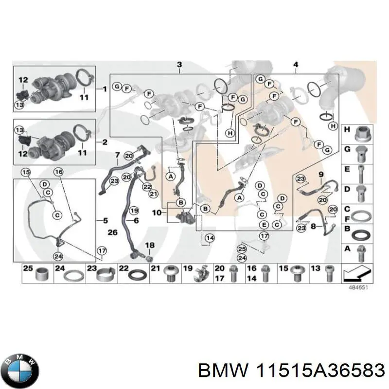  11515A36583 BMW
