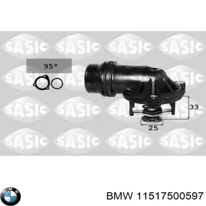 Термостат в зборі BMW 11517500597