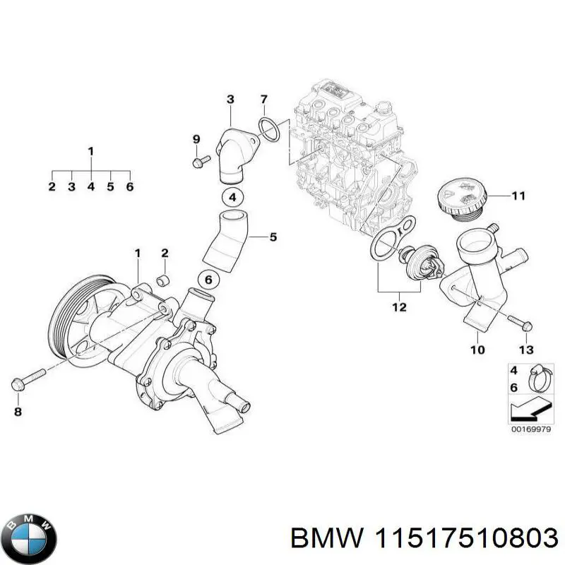 11517510803 BMW Насос охолодження