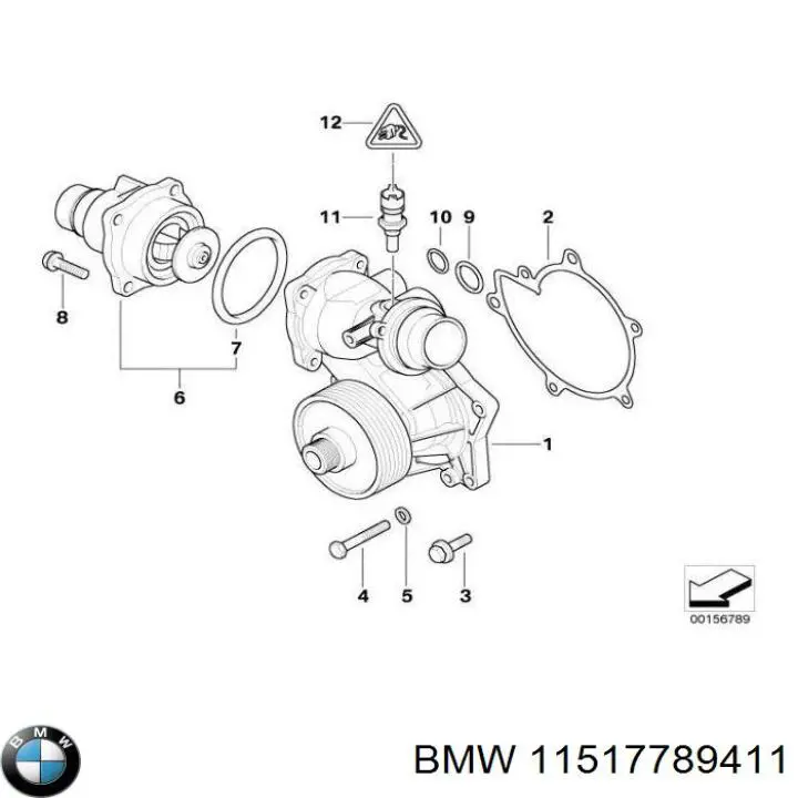 11517789411 BMW Насос охолодження