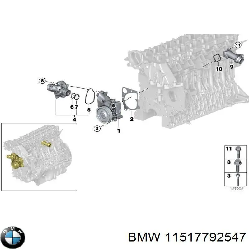 Купити 11517792547 BMW Насос охолоджуючої рідини