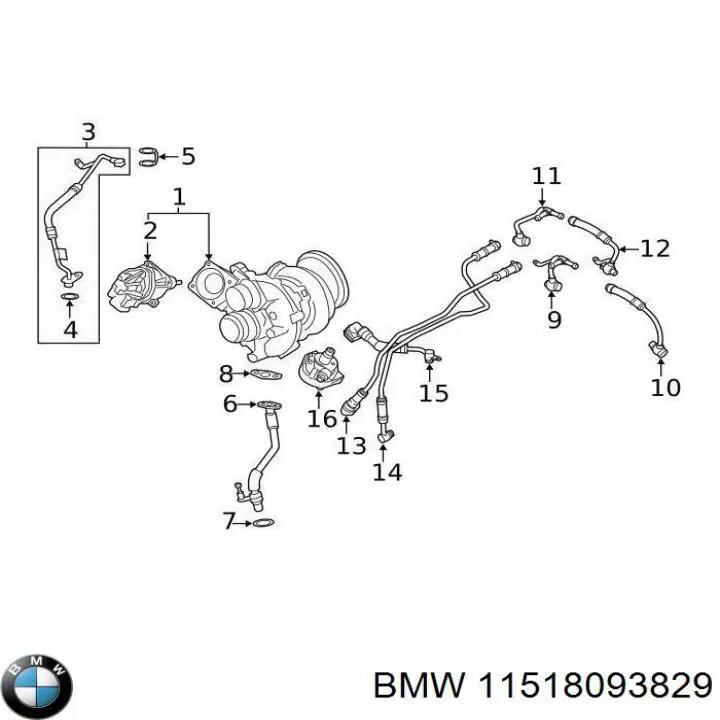 Купити 11518093829 BMW Помпа водяна, додатковий електричний