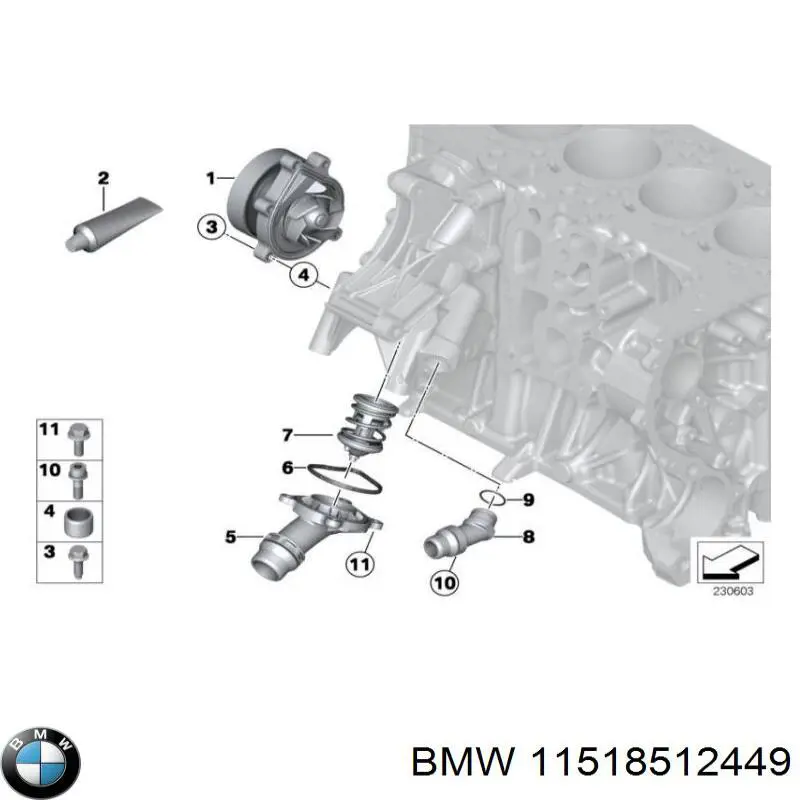 11518512449 BMW Болт переднього важеля