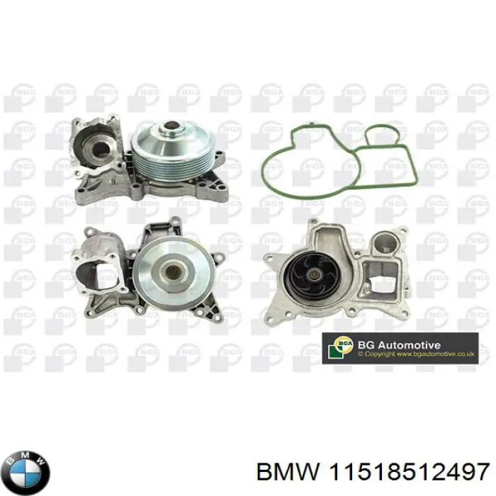 Помпа охолодження BMW 11518512497 ціна, від 73.95 USD
