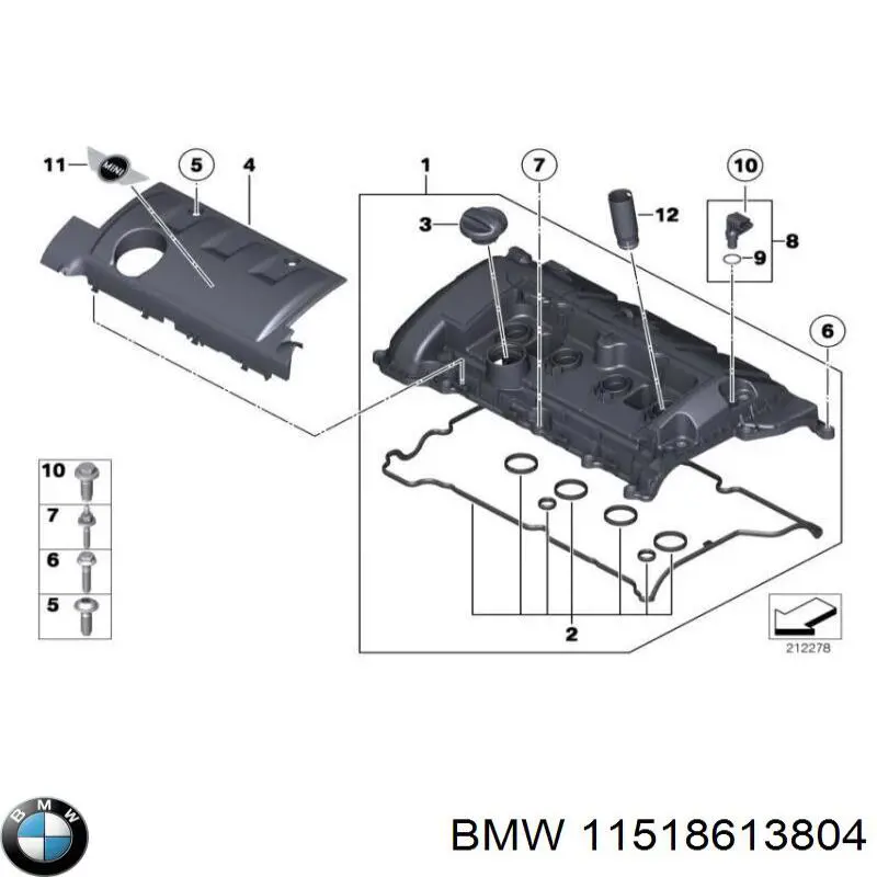 Прокладка водяної помпи 11518613804 BMW