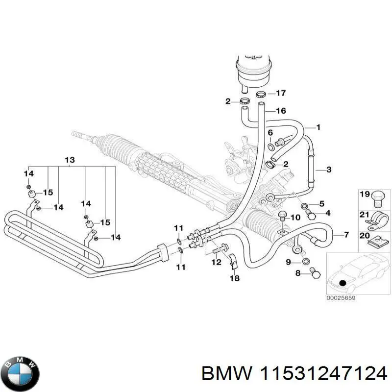 11531247124 BMW Прокладка фланця (трійника) системи охолодження