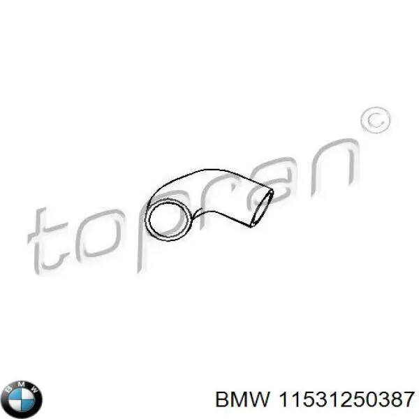 11531250387 BMW шланг/патрубок системи охолодження