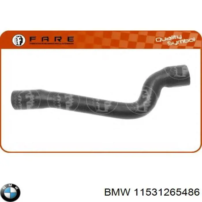 11531265486 BMW Патрубок системи охолодження