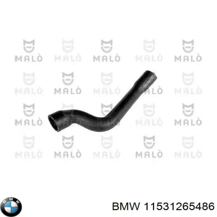 Шланг/патрубок радіатора охолодження, верхній BMW 11531265486 ціна, від 23.92 USD