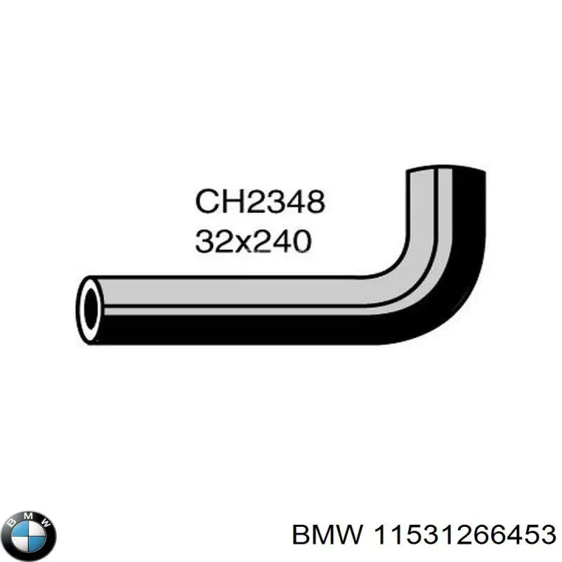11531266453 BMW шланг/патрубок радіатора охолодження, верхній