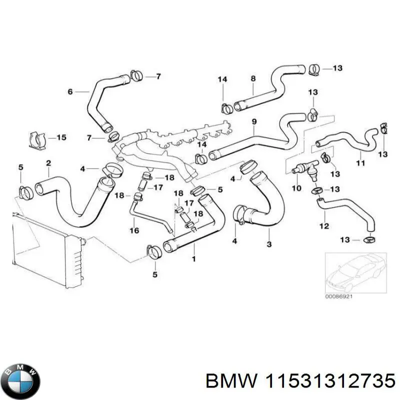 Купити 11531312735 BMW 