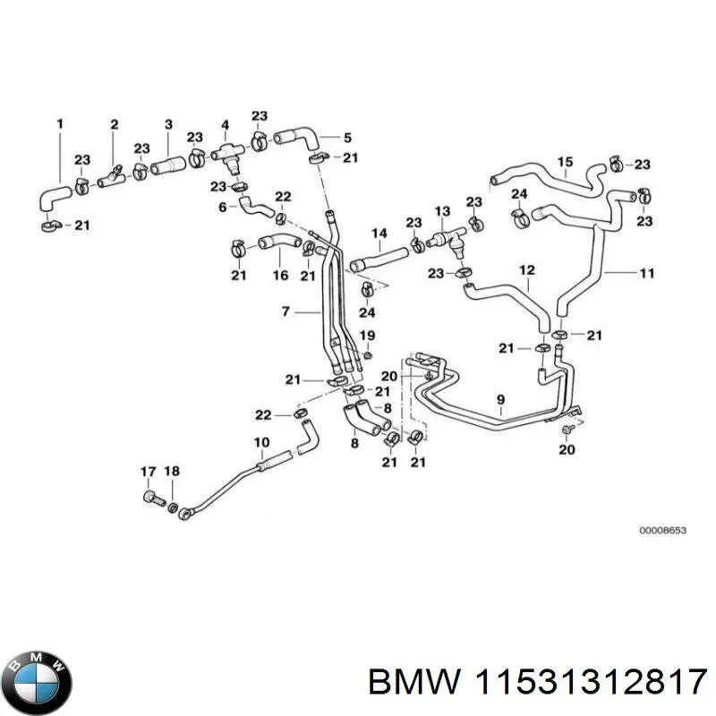 Купити 11531312817 BMW 