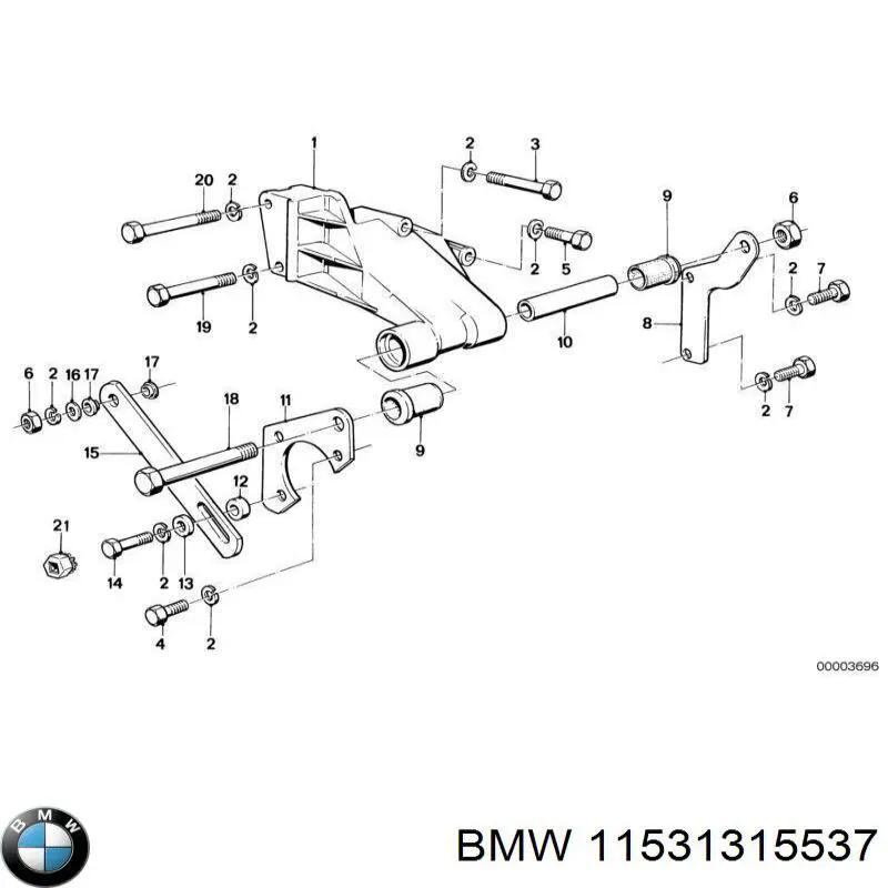 Купити 11531315537 BMW Термостат в корпусі