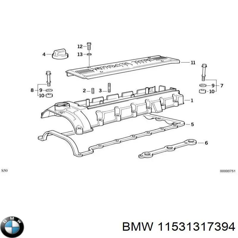 Купити 11531317394 BMW Шланг/патрубок радіатора охолодження, верхній