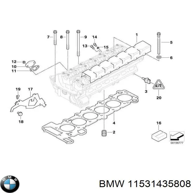 Прокладка кришки горловини, маслозаливної 11531435808 BMW