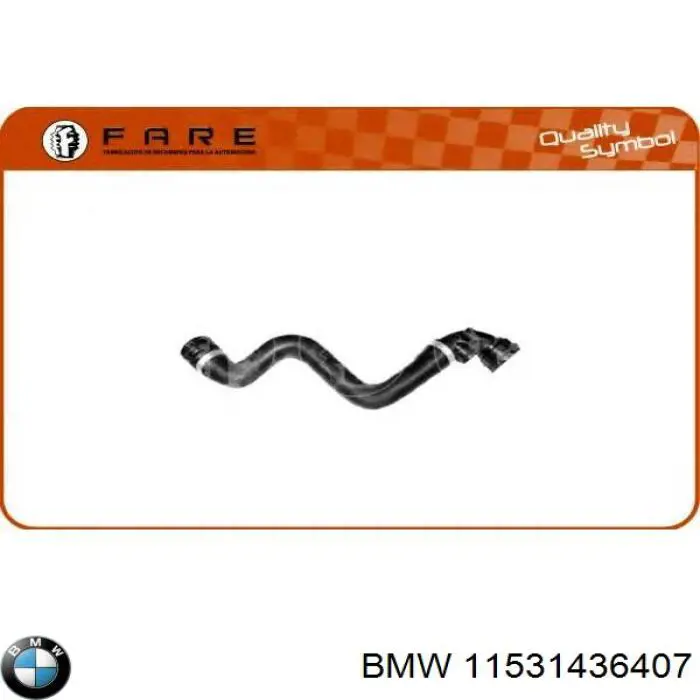 Купити 11531436407 BMW Шланг/патрубок радіатора охолодження, верхній