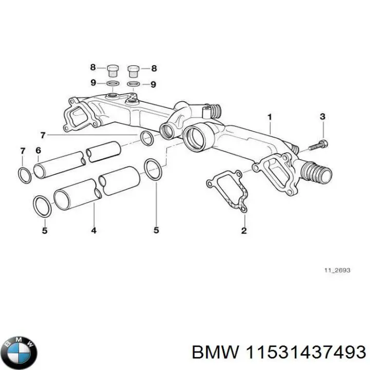 Купити 11531437493 BMW 