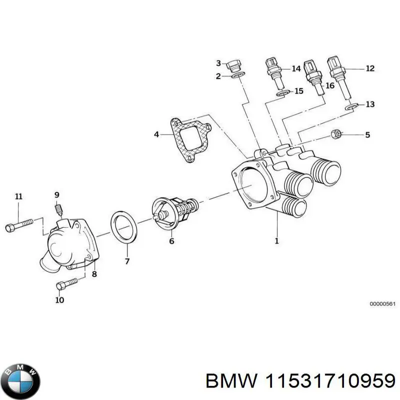 Купити 11531710959 BMW 