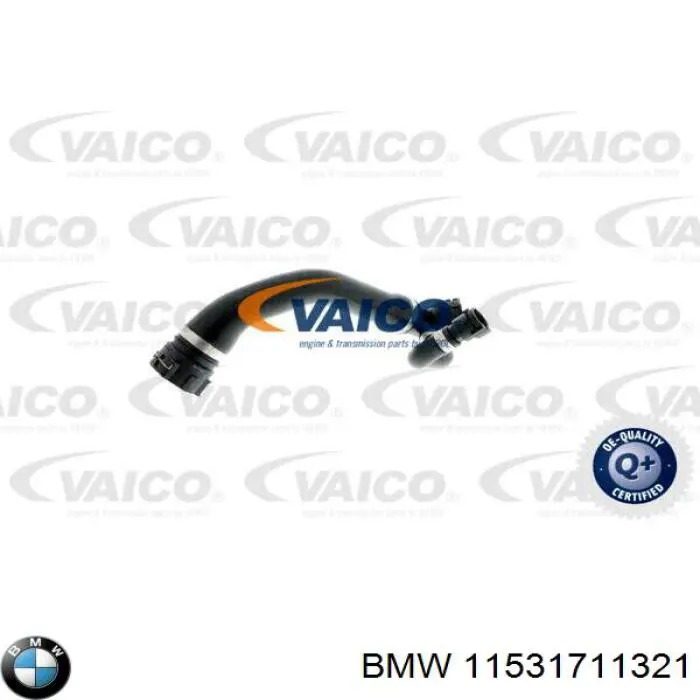 Патрубок системи охолодження BMW 11531711321 ціна, від 35.14 USD