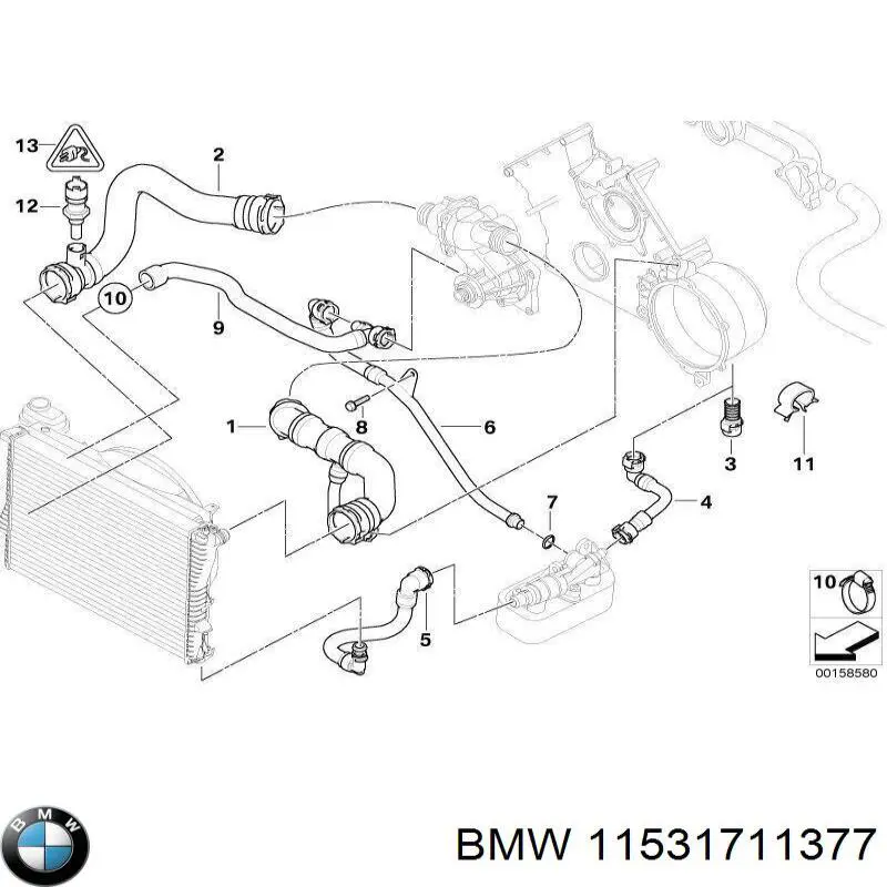 Купити 11531711377 BMW 