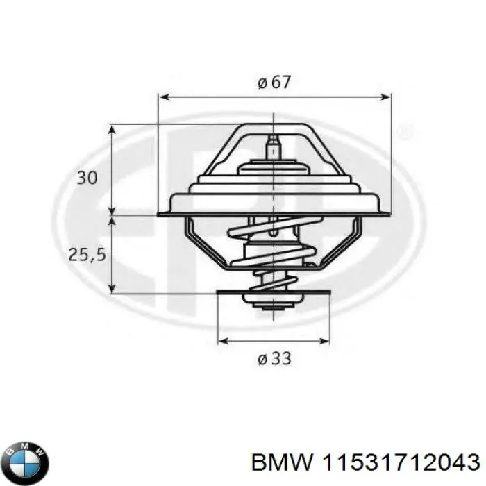 11531712043 BMW Авто термостат