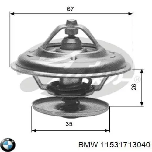 Термостат 11531713040 BMW