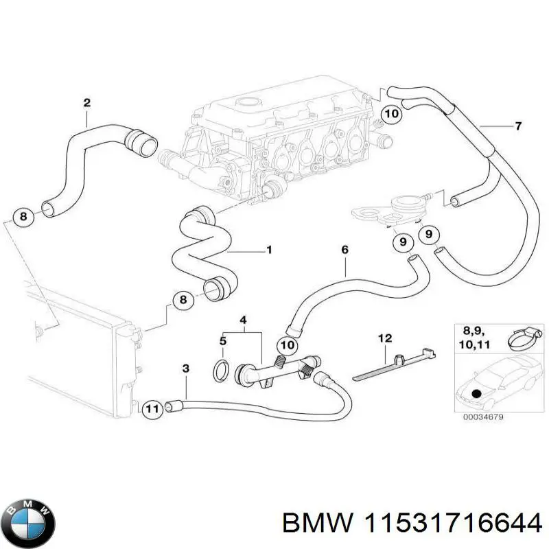  11531716644 BMW