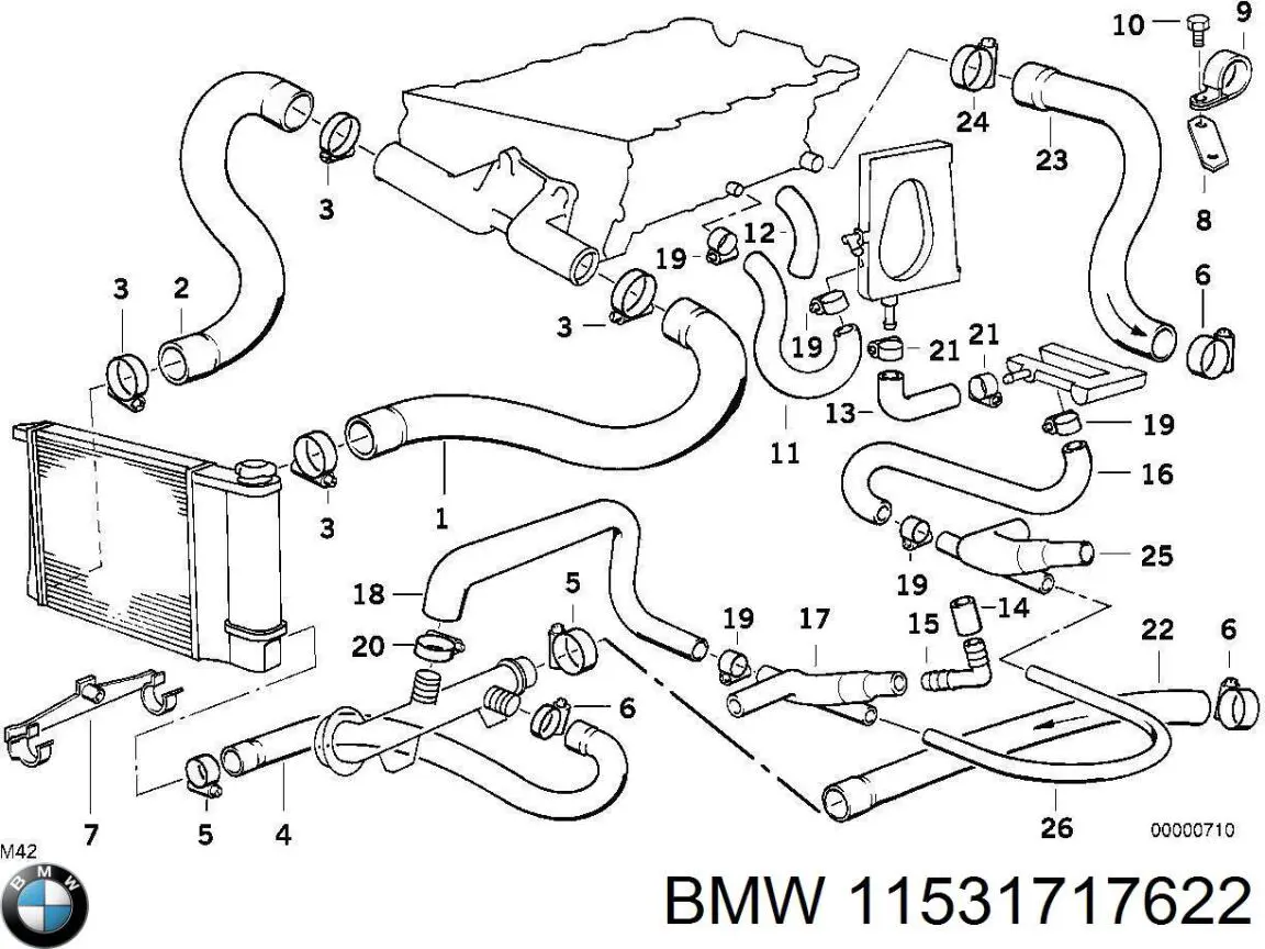  BMW 11531717622 ціна, від 48.32 USD